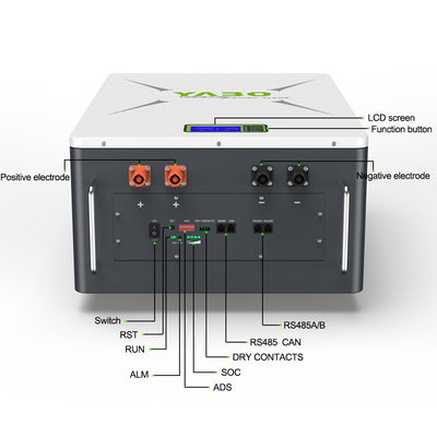 10kwh 51,2 V 200ah Lifepo4 batteria al litio 48v Powerwall fai da te