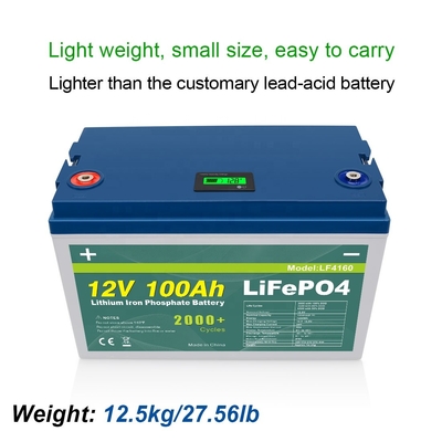 200Ah 300Ah 100Ah 12V 32700 batteria lifepo4 Display LCD di alimentazione Smart BMS
