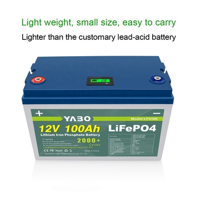 12v 100ah batteria al litio ferro Lifepo4 BMS Energy Solar Control 12V