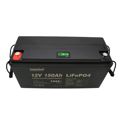 batteria al litio ferro fosfato 150ah lifepo4 celle 12v Display a LED