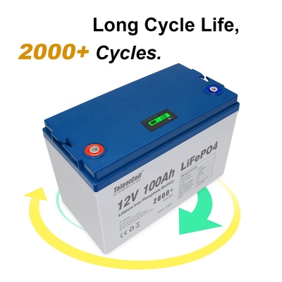 Batteria Lifepo4 Golf Solar RV Batteria ricaricabile al litio 100ah 12v lifepo4
