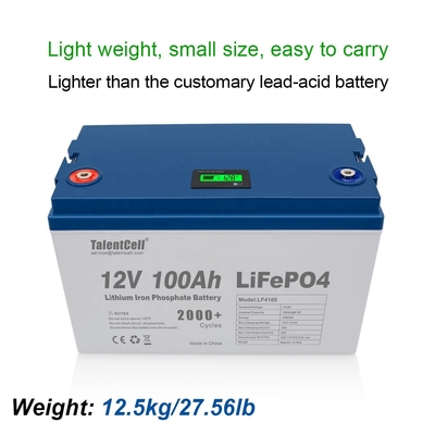 Batteria Lifepo4 Golf Solar RV Batteria ricaricabile al litio 100ah 12v lifepo4