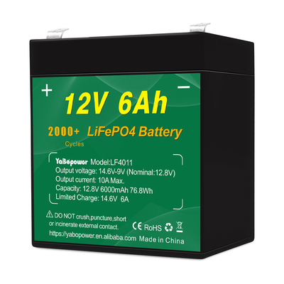 Batteria per auto 12v lifepo4 Ciclo a bassa temperatura 12,8v 10ah 5ah 6ah