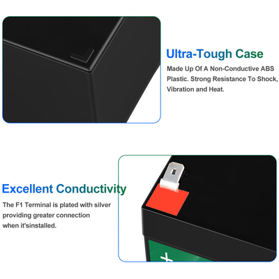 moto 12.8v 12v 6ah Lifepo4 Battery Pack Produttori Sistema di allarme solare