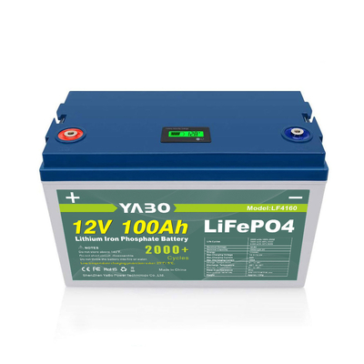 YABO Custom Made Ricaricabile Solar Boat Litio Moto Golf Cart RV LiFePO4 Batteria di Accumulo di Energia 12V 100Ah