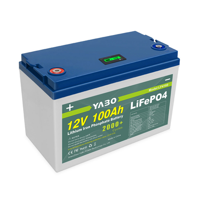100 Ah Lifepo4 12 Volt Deep Cycle Batteria Litio 2000 Cicli Sostituire Gel