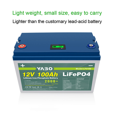 100 Ah Lifepo4 12 Volt Deep Cycle Batteria Litio 2000 Cicli Sostituire Gel