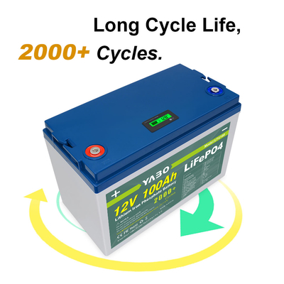 100 Ah Lifepo4 12 Volt Deep Cycle Batteria Litio 2000 Cicli Sostituire Gel