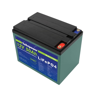 Pacco batteria ricaricabile 12v 50ah Lifepo4 2000 cicli profondi