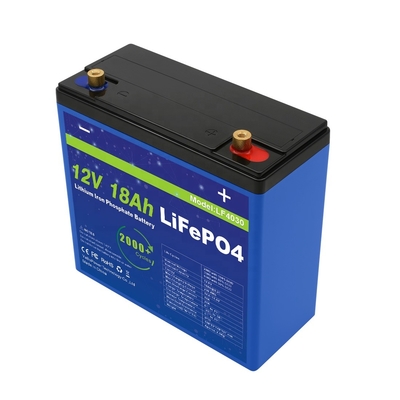 La fabbrica sostanziale del rifornimento ha personalizzato la batteria della corrente di scarica 9A Lifepo4 12v 18Ah con capacità prominente