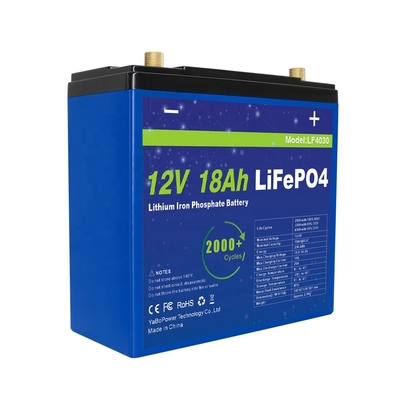 La fabbrica sostanziale del rifornimento ha personalizzato la batteria della corrente di scarica 9A Lifepo4 12v 18Ah con capacità prominente