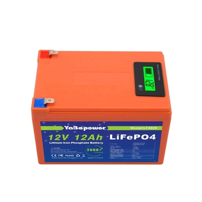 Batteria certificata CE 12v 12Ah con corrente di scarica 6A Lifepo4 con capacità prominente
