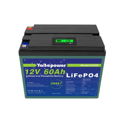 2021 più lunga durata del ciclo prezzo di fabbrica Lifepo4 12v 60Ah batteria agli ioni di litio per il sistema solare domestico