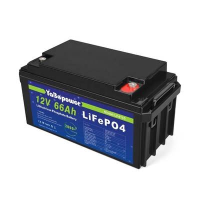 Lifepo4 12v 66Ah 50 Ah 12 Volt Batteria al Litio Ferro Fosfato Box