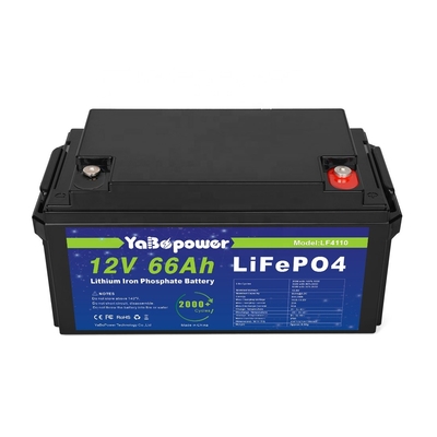 Lifepo4 12v 66Ah 50 Ah 12 Volt Batteria al Litio Ferro Fosfato Box