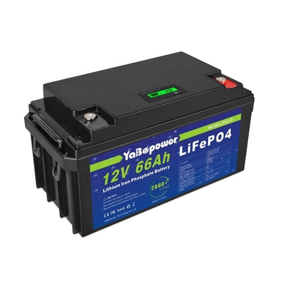 Batteria ricaricabile per auto 12v 66Ah Lifepo4 di grande capacità