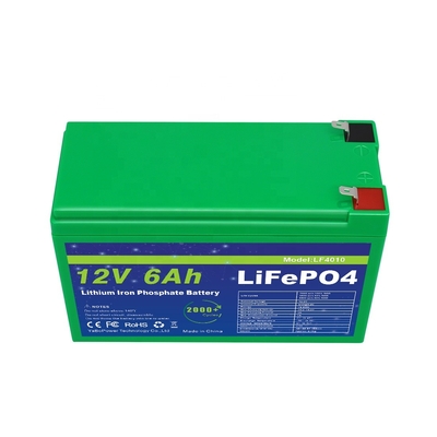 Batteria Smart BMS 12v 6ah Lifepo4 Ciclo profondo 2000 cicli