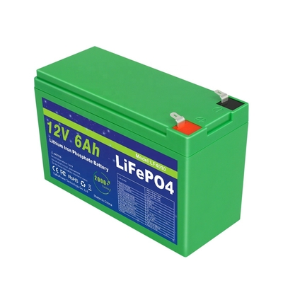 Batteria Smart BMS 12v 6ah Lifepo4 Ciclo profondo 2000 cicli