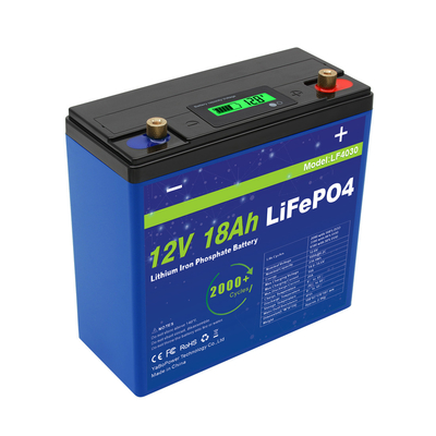 La grande capacità della batteria leggera di 12V 18Ah Lifepo4 lungamente cicla la vita 3 anni di garanzia