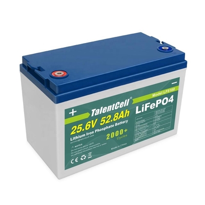 25.6v 52ah 50ah 24v Lifepo4 batteria a ciclo profondo solare 3000 cicli