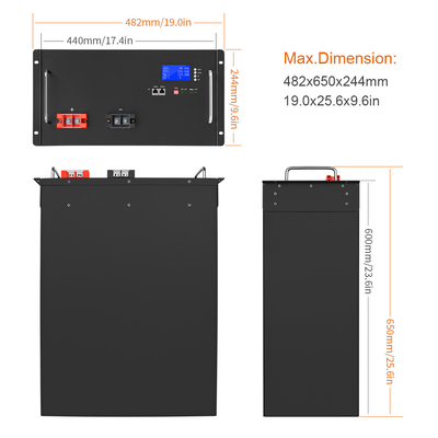 batteria al litio 48v Lifepo4 Lifepo4 48v 100ah 50AH 150AH 200AH per carrello da golf