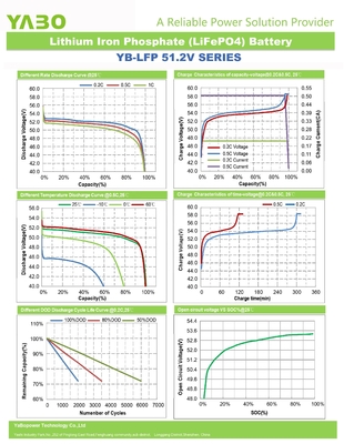 48v 300ah Lifepo4 batteria agli ioni di litio ciclo profondo 51.2v 50Ah 250Ah