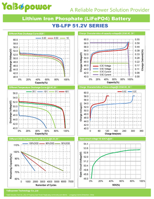 Ciclo profondo ricaricabile agli ioni di litio della batteria 48v 50ah 100ah 51.2v Li Lifepo4