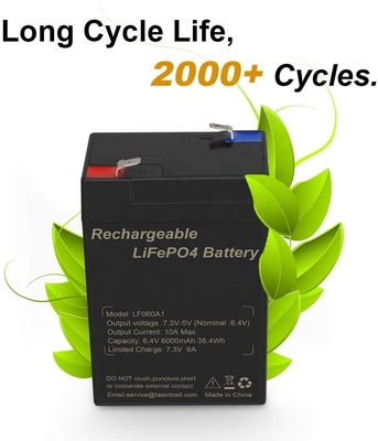 Marine Deep Cycle Lifepo4 Batteria 6V 5Ah 2.5Ah 4Ah 4.5Ah 6Ah Pannello solare
