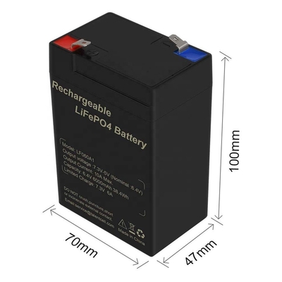 Illuminazione ricaricabile a batteria LiFePO4 a ciclo profondo da 6,4 V 4,5 Ah 6 V 5 Ah