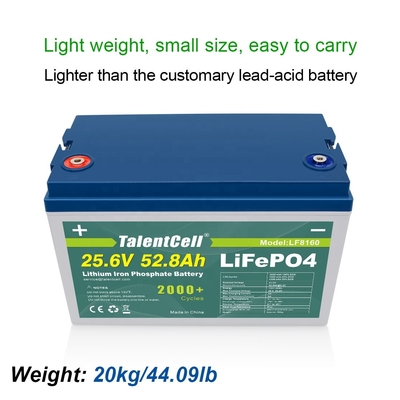 Batteria agli ioni di litio fosfato ferroso Lifepo4 per Ev 24v 50ah