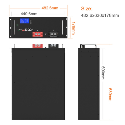 Batteria al litio personalizzata di alta qualità a ciclo profondo 3.2V 16S1P 170Ah Accumulatore di energia Batteria al litio 48V LiFePO4