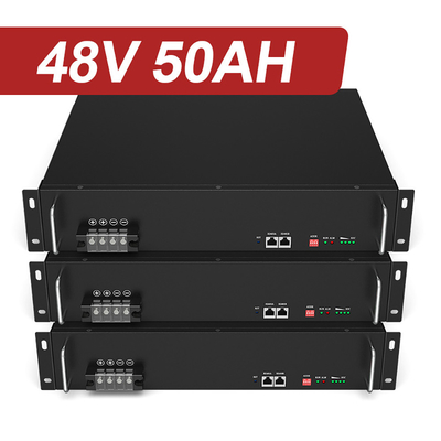Litio su ordinazione Ion Batterie 48V 50Ah LiFePO4 di immagazzinamento dell'energia