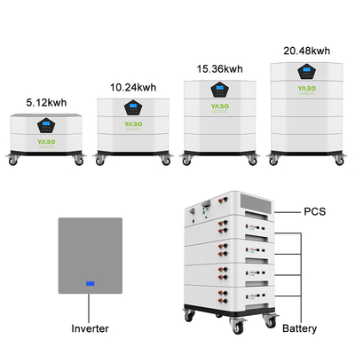Intelaiatura accatastabile del metallo della batteria 51.2V 100Ah della casa di immagazzinamento dell'energia Lifepo4