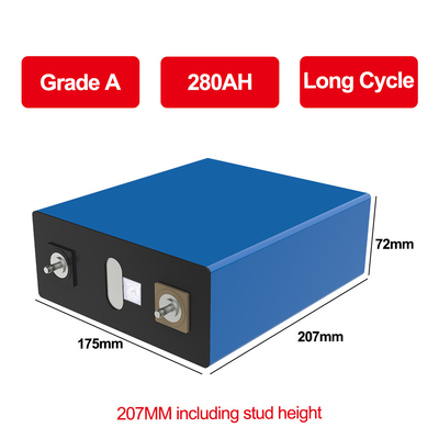 Super vendita 3.2V 280Ah Lifepo4 Batteria Cellula 4000 Cicli grado A Rivoluzionario3.2V 280Ah
