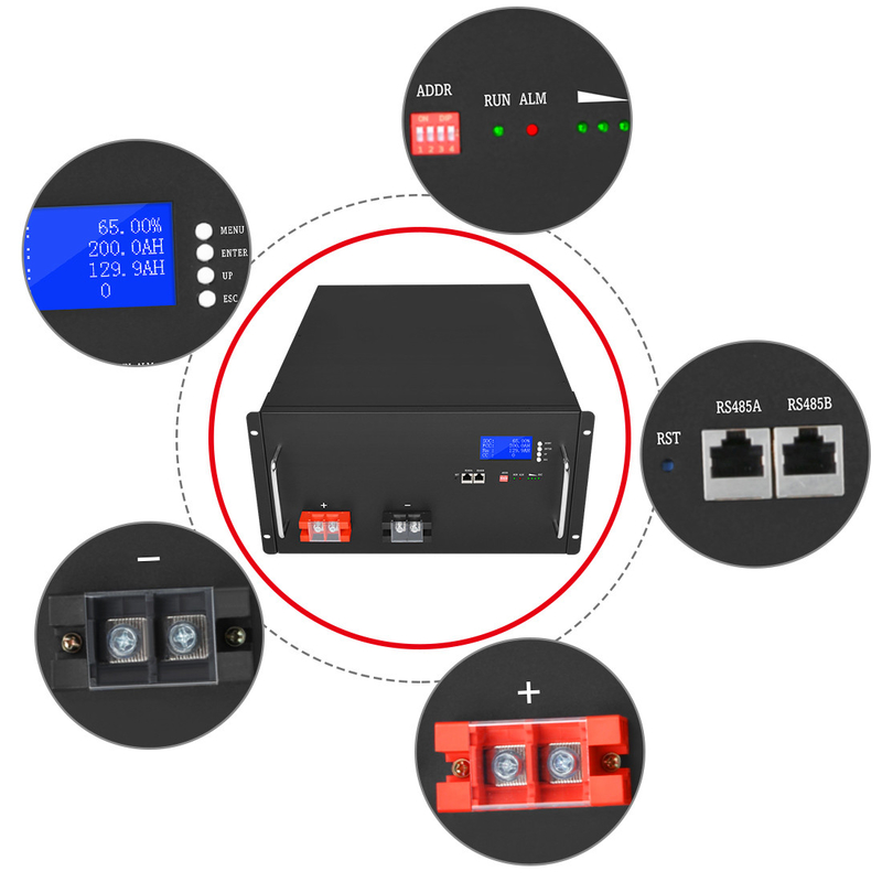 batteria al litio 48v Lifepo4 Lifepo4 48v 100ah 50AH 150AH 200AH per carrello da golf