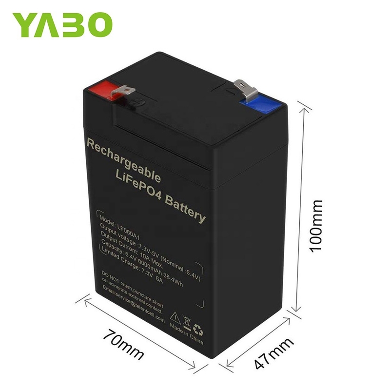 Marine Deep Cycle Lifepo4 Batteria 6V 5Ah 2.5Ah 4Ah 4.5Ah 6Ah Pannello solare