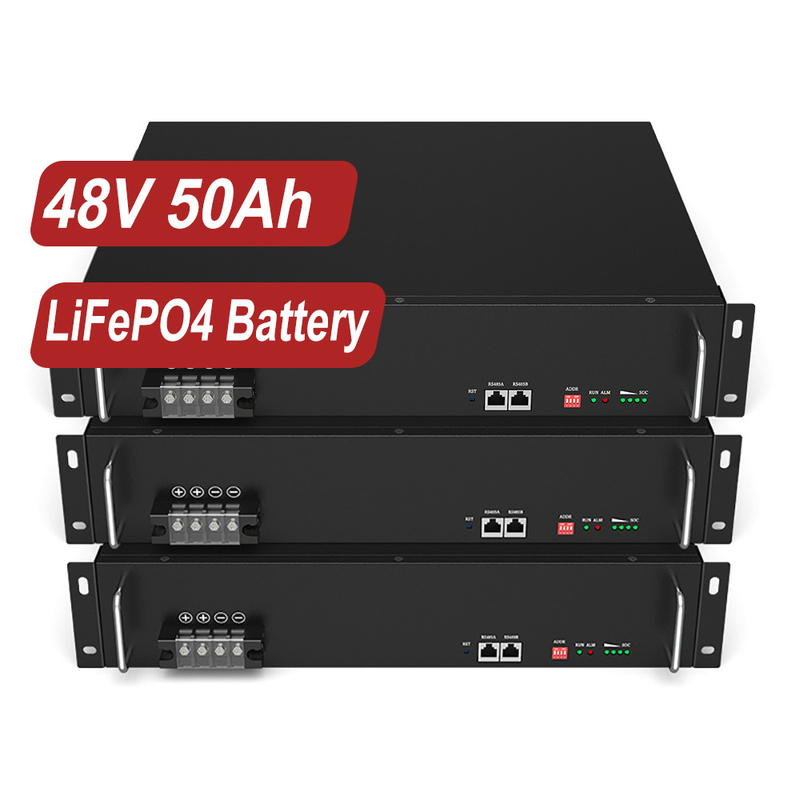 Accumulatore litio-ione di alta energia 48V 50Ah 100Ah LiFePO4 per i sistemi di stoccaggio dell'energia solare
